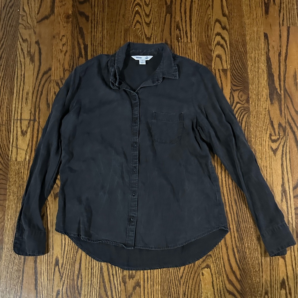 Old Navy Black Button Down Shirt